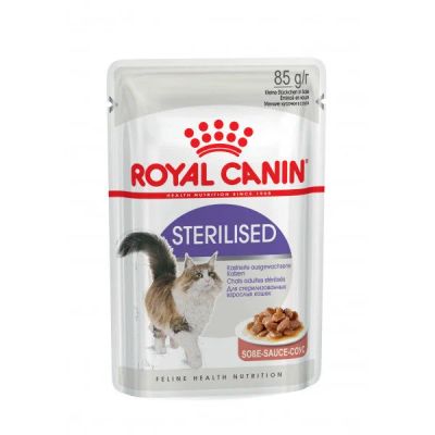 Лот: 15055799. Фото: 1. (Роял Канин) Sterilised (соус... Корма
