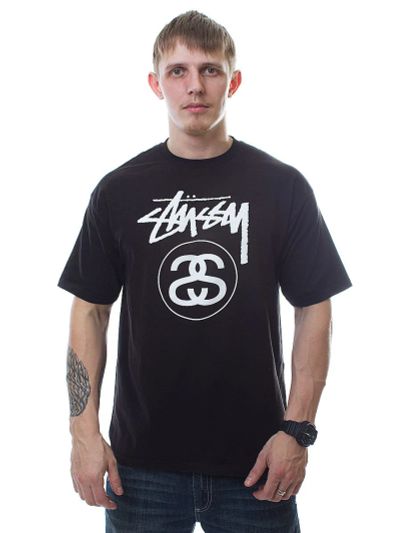 Лот: 12242514. Фото: 1. Футболка, Stussy, черная. Футболки, поло
