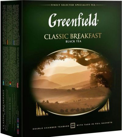 Лот: 14567063. Фото: 1. Greenfield Classic Breakfast черный... Чай, кофе, какао