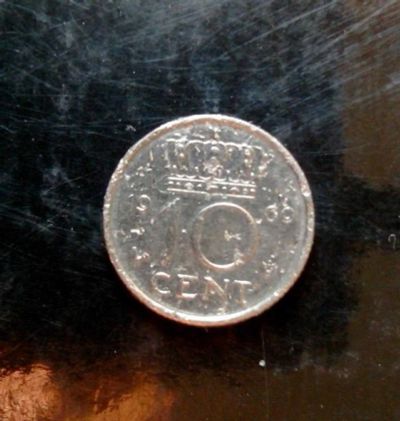 Лот: 8482830. Фото: 1. 10 цент 1969 год Нидерланды. Европа