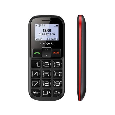 Лот: 25637846. Фото: 1. Сотовый Texet TM-B322 Black/Red... Кнопочные мобильные телефоны
