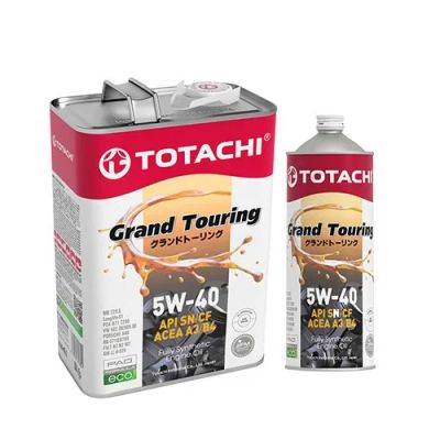 Лот: 20073350. Фото: 1. TOTACHI Grand Touring 5w40 SN... Масла, жидкости