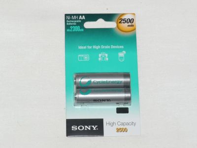 Лот: 8797696. Фото: 1. Аккумуляторы SONY AA 2500 мАч... Батарейки, аккумуляторы, элементы питания