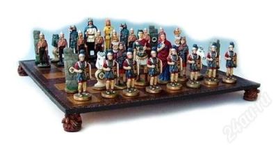 Лот: 1829219. Фото: 1. Шахматы с доской Римляни и Варвары. Детские настольные игры