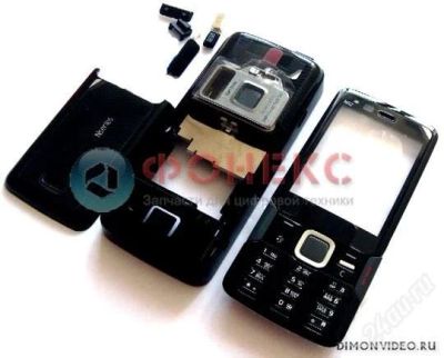 Лот: 1231035. Фото: 1. корпус Nokia N82 черный/серебро. Корпуса, клавиатуры, кнопки