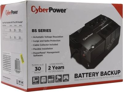 Лот: 12817649. Фото: 1. ИБП CyberPower BS850E (новый... ИБП, аккумуляторы для ИБП