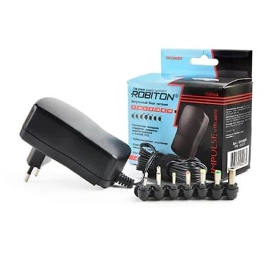 Лот: 15544746. Фото: 1. БПС унив. 1,5А/3-12v Robiton EN1500s... Зарядные устройства, блоки питания для бытовой техники