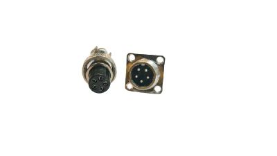 Лот: 20248677. Фото: 1. Авиационный разъём GX12, 5PIN... Разъёмы