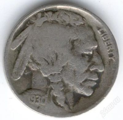 Лот: 786197. Фото: 1. С 1 рубля!!! 5 центов 1930 года... Америка