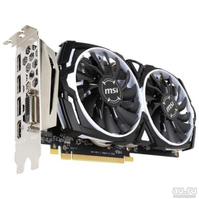 Лот: 16419800. Фото: 1. MSI Radeon RX570 Armor OC. Обмен... Видеокарты