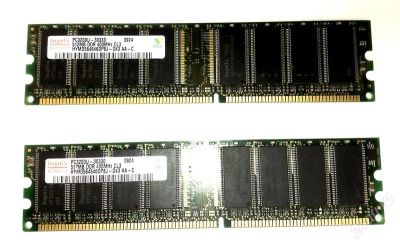 Лот: 1203848. Фото: 1. Память Hynix DDR-400 512MB PC2-3200... Оперативная память