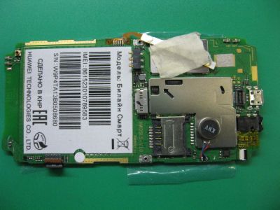 Лот: 5748404. Фото: 1. Б/У основная плата Huawei Ascend... Микросхемы и платы
