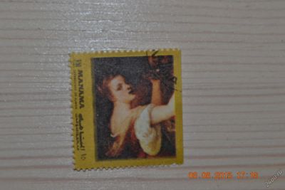 Лот: 5650355. Фото: 1. Марка Манамы 3 для коллекции. Марки