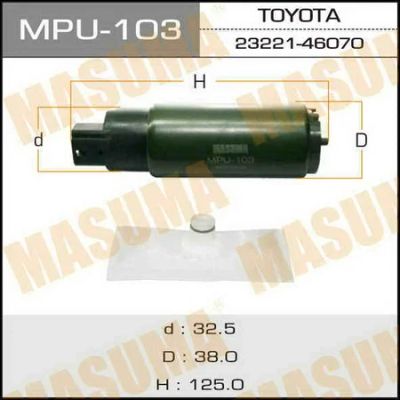Лот: 18589339. Фото: 1. Бензонасос masuma oem23221-46070... Электрооборудование