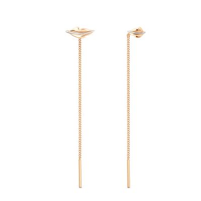 Лот: 23876440. Фото: 1. Серьги-продевки TALANT из золота. Серьги, каффы