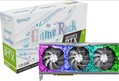 Лот: 18623799. Фото: 1. Видеокарта Palit RTX 3080 GameRock... Видеокарты
