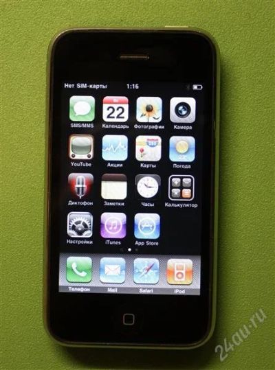 Лот: 1499804. Фото: 1. IPHONE 3G BLACK 8GB. Смартфоны