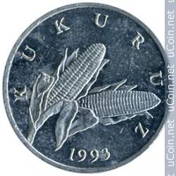 Лот: 3180386. Фото: 1. кукуруза на монетке! хорватия... Европа