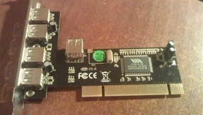 Лот: 2648786. Фото: 1. Контроллер pci 5 usb. Платы расширения, контроллеры, доп. порты