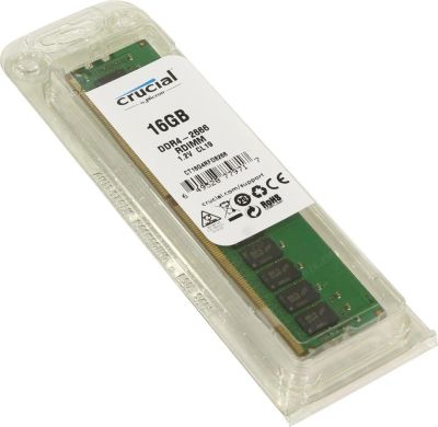 Лот: 18614822. Фото: 1. DIMM DDR4 16Gb Crucial CT16G4RFD8266. Оперативная память