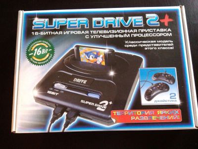 Лот: 3377177. Фото: 1. Sega Super Drive 2 + 5 игр. Игровые приставки, консоли