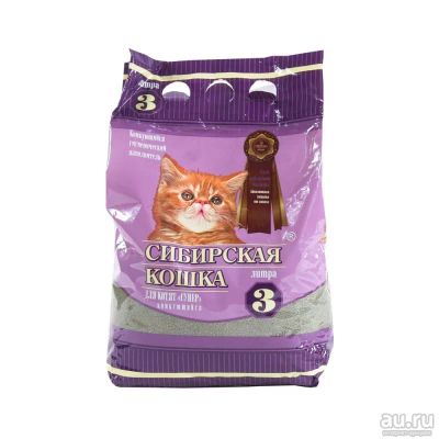 Лот: 10406645. Фото: 1. Наполнитель сибирская кошка супер... Миски, лотки, наполнители