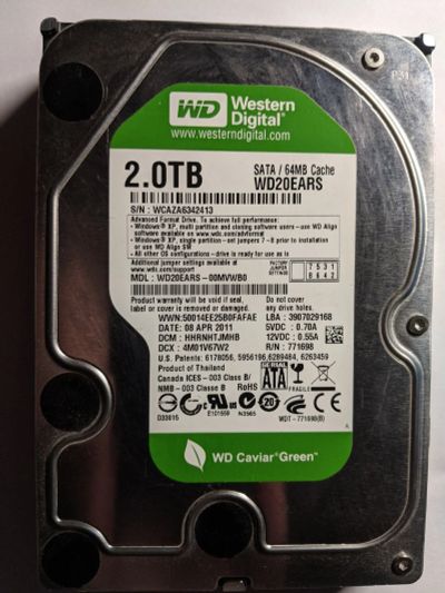 Лот: 16667399. Фото: 1. Жесткий диск Western Digital Caviar... Жёсткие диски (HDD)