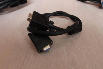 Лот: 7182557. Фото: 1. Кабель VGA 15 pin male-female... Шлейфы, кабели, переходники