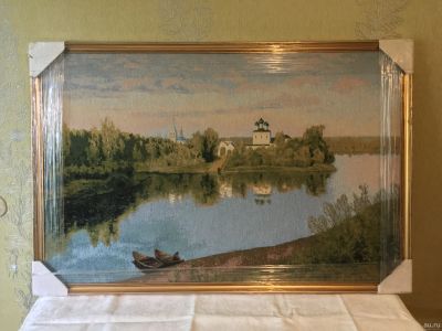 Лот: 14612155. Фото: 1. Гобелен картина "Святая обитель... Произведения