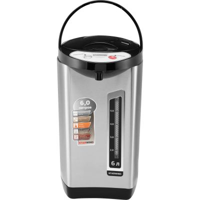Лот: 25385534. Фото: 1. Термопот Starwind STP5401 Black... Чайники, кофемашины, кулеры