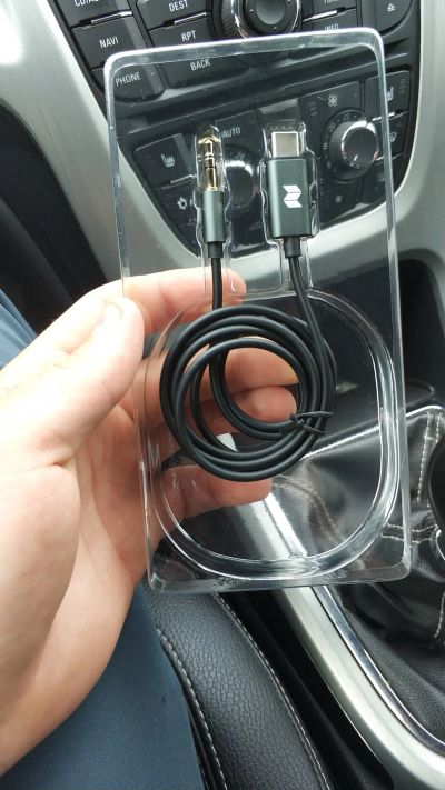 Лот: 11775898. Фото: 1. Aux to type C 3.5 Audio Cable. Дата-кабели, переходники