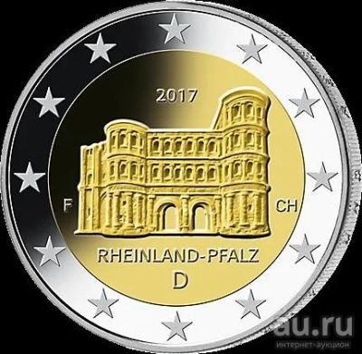 Лот: 9198927. Фото: 1. Германия. 2 евро. 2017. Рейнланд-Пфальц... Европа