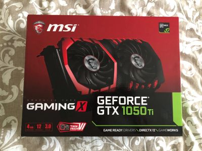 Лот: 15947210. Фото: 1. Видеокарта MSI GTX 1050 Ti Gaming... Видеокарты