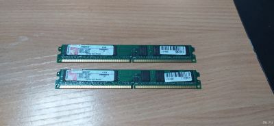Лот: 18220979. Фото: 1. ОЗУ память DDR2 2gb (2x 1gb) Kingston... Оперативная память