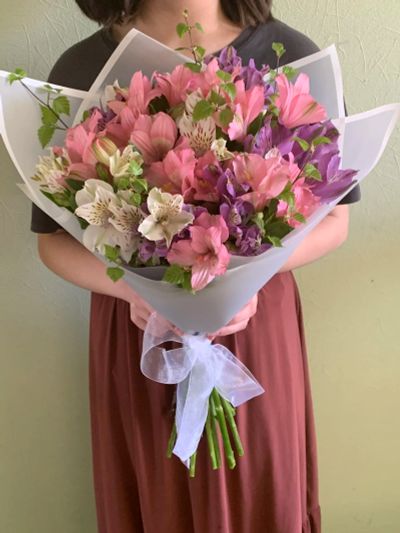 Лот: 17685312. Фото: 1. 💕Пышная альстромерия💕. Свежие цветы