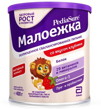 Лот: 23717347. Фото: 1. ПедиаШур малоежка клубника 400г. Лекарства