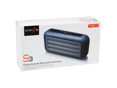 Лот: 19644570. Фото: 1. Колонка-Bluetooth Vixion S3 (черный... Портативные, беспроводные колонки