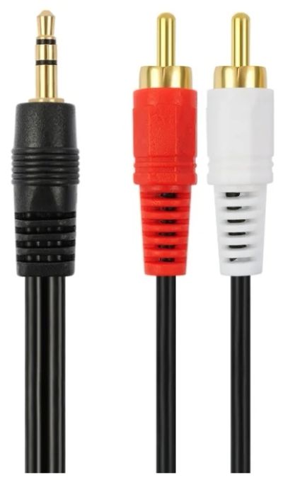 Лот: 16624770. Фото: 1. Кабель AUX - 2-RCA (1.5 метра... Шнуры, кабели, разъёмы