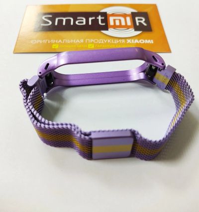 Лот: 17938038. Фото: 1. Металлический ремешок на Mi Band... Смарт-часы, фитнес-браслеты, аксессуары