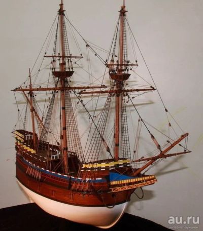Лот: 15466837. Фото: 1. Модель Корабля Mayflower масштаб... Судомоделизм