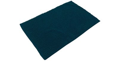 Лот: 24680772. Фото: 1. Коврик для ванной Chenille темно-синий. Аксессуары для ванной