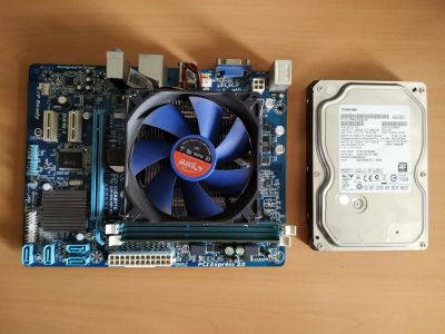 Лот: 13384148. Фото: 1. Intel Pentium G620 2.6 GHz + GA-H61M-S1... Компьютеры в сборе