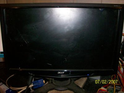 Лот: 4729876. Фото: 1. 19" Acer G195HQV битый экран. ЖК-мониторы