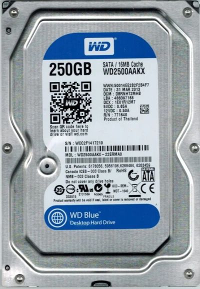 Лот: 16849922. Фото: 1. Жесткий диск 3.5” Western Digital... Жёсткие диски (HDD)