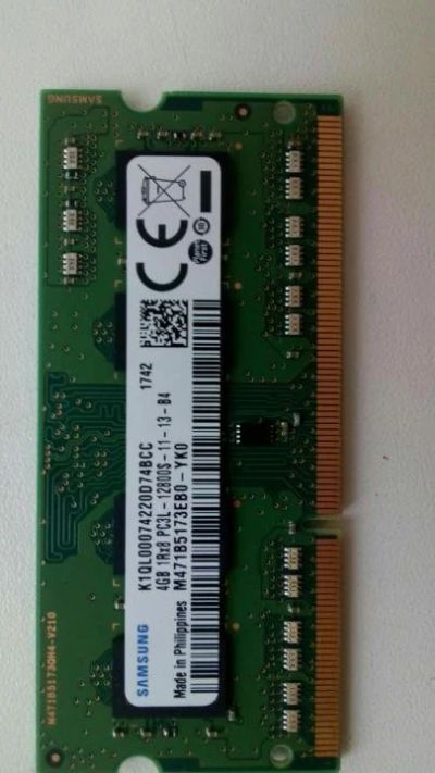 Лот: 11822542. Фото: 1. Оперативная память DDR3L для ноутбука. Оперативная память