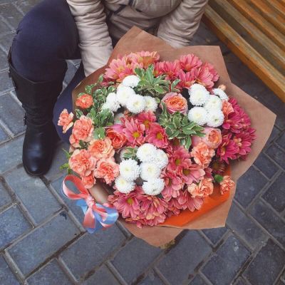 Лот: 8240363. Фото: 1. Сборный букет. Цветы на Щорса... Свежие цветы