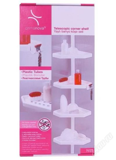 Лот: 1052996. Фото: 1. Угловая полка для ванной. Мебель для ванной комнаты