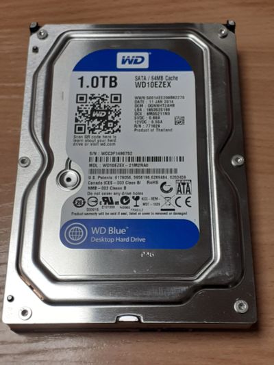 Лот: 18675746. Фото: 1. HDD 1TB WD (жесткий диск SATA... Жёсткие диски (HDD)