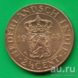 Лот: 8750139. Фото: 1. Нидерландская Индия 2,5 цента... Азия