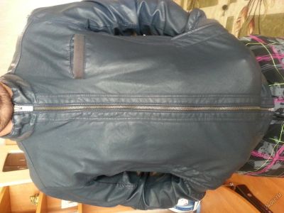 Лот: 5894155. Фото: 1. Куртка мужская Pull&Bear кожзам... Верхняя одежда